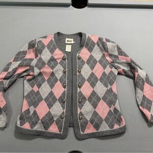 Leslie Fay Gray Knit Top